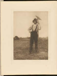 Haymaker a Rake-rel. [Norfolk.] alkotó: Peter Henry Emerson