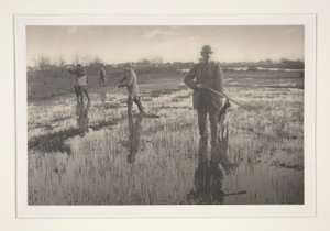 Férfiak vadásznak a mocsárban alkotó: Peter Henry Emerson