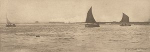 Breydon Water - Tengeri köd közeledik alkotó: Peter Henry Emerson