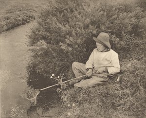 A Stickleback Catcher alkotó: Peter Henry Emerson