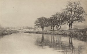 Falu a folyó mellett alkotó: Peter Henry Emerson