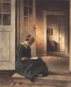A kertajtóban alkotó: Peter Vilhelm Ilsted