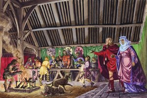 Az angolszász Thane bevezeti feleségét a nagyterembe alkotó: Peter Jackson