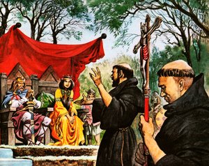 Ágoston prédikál Ethelbert királynak alkotó: Peter Jackson