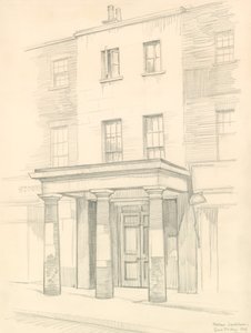 Marylebone Színház, London, Church Street-i bejárat, épült 1837-ben alkotó: Peter Jackson