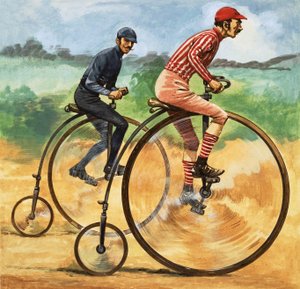 Volt egyszer... Kerékpárok az idők során. A Penny Farthing alkotó: Peter Jackson