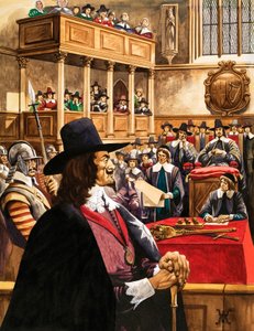 Első Károly király pere a Westminster Hallban alkotó: Peter Jackson