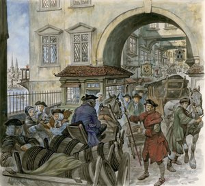 Forgalom az Old London Bridge-en alkotó: Peter Jackson