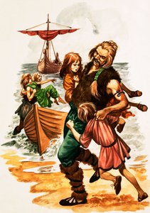 Amikor fiatalok voltak: Szent Patrik (gouache papíron) alkotó: Peter Jackson