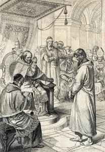 Az invesztíciók zűrzavara, Canossa bűnbánata: Canossában IV. Henrik, a Római Birodalom császára (1050-1106) bűnbánó ruhában VII. Gergely pápa (Hildebrand: 1015/20-1085) bocsánatáért könyörög, 1007 januárjában tiszteletreméltó jóvátételt7 ” (A wal alkotó: Peter Johann Nepomuck Geiger