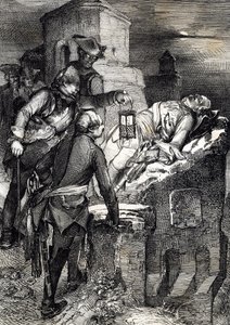 Károly (vagy Károly) svéd király (1682-1718) halála az első norvég Fredriksten erőd ostrománál alkotó: Peter Johann Nepomuck Geiger