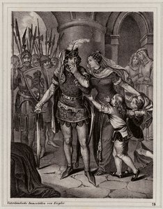 Vak János, Csehország királya (metszet) alkotó: Peter Johann Nepomuk Geiger
