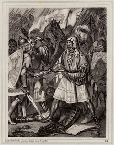 Vak János, Csehország királya (metszet) alkotó: Peter Johann Nepomuk Geiger