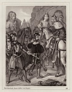 Jámbor Lajos, a frankok királya és szent római császár (metszet) alkotó: Peter Johann Nepomuk Geiger