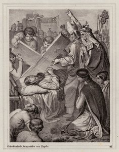 Szent Heléna és az Igaz Kereszt felfedezése, 325 (metszet)
