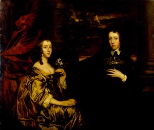 Egy fiatal úriember és felesége portréja, 1655-58 körül (olaj, vászon) alkotó: Peter Lely