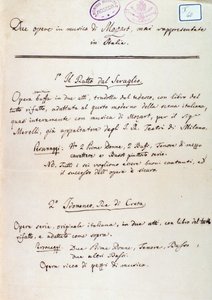 Előszó Mozart „Die Entfuhrung aus dem Seraglio” című művének Lichtenthal-feldolgozásának librettójához alkotó: Peter Lichtenthal