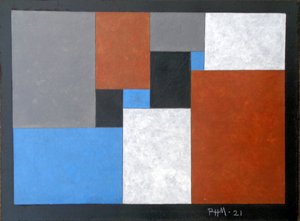 AZ EZÜST TÉGLALAP BONCOLÁS.2021 alkotó: Peter McClure