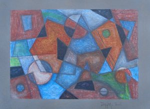 UPWARD THRUST, 2021 (AKRIL, TÁBLA) alkotó: Peter McClure