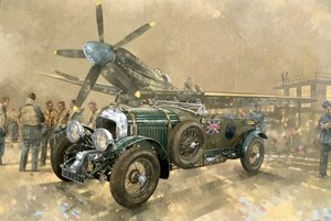 Bentley és Spitfire (olaj, vászon)