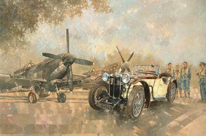 Cream Cracker MG 4 Spitfires (olaj, vászon)