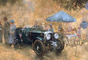 Kerti parti a Bentley-vel (olaj, vászon) alkotó: Peter Miller