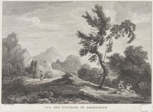 Kilátás Birminghamre, kb. 1755., kb. 1755. alkotó: Peter Paul Benazech
