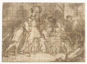 A Pásztorok imádata alkotó: Peter Paul Rubens (school of)