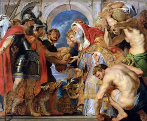 Ábrahám és Melkisédek alkotó: Peter Paul Rubens