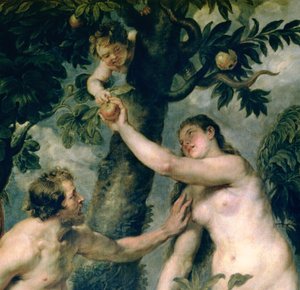 Ádám és Éva (Titianus festményéről másolva) (51710-es részlet) alkotó: Peter Paul Rubens