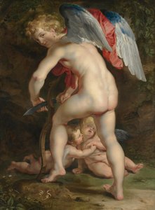 Ámor kifaragja az íjat alkotó: Peter Paul Rubens
