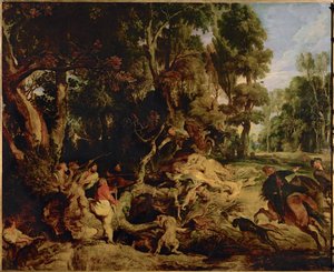 Boarhunt alkotó: Peter Paul Rubens