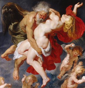 Boreas elrabolja Orithyiát, c. 1615. alkotó: Peter Paul Rubens