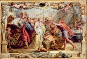 Briseis visszaadva Akhilleusznak, 16301631 alkotó: Peter Paul Rubens