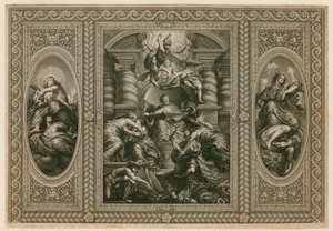 A Whitehall bankettházának mennyezete alkotó: Peter Paul Rubens