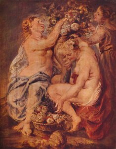 Ceres és két nimfa bőségszaruval, c1617 alkotó: Peter Paul Rubens