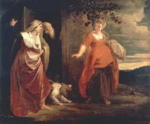Hágár távozása alkotó: Peter Paul Rubens