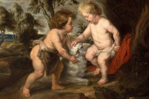 A kis Jézuska János fiúval alkotó: Peter Paul Rubens