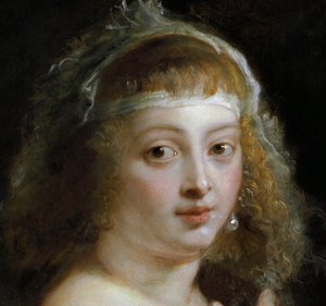 Helene Fourment részlete szőrme köntösben alkotó: Peter Paul Rubens