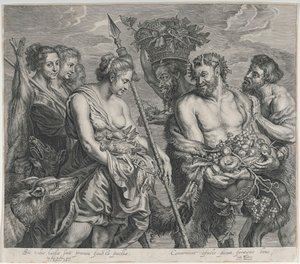 Diana visszatér a vadászatból alkotó: Peter Paul Rubens