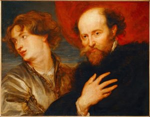 Van Dyck és Rubens ideális kettős portréja alkotó: Peter Paul Rubens
