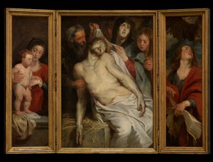 Jan Michielsen és felesége, Maria Maes sírfelirata alkotó: Peter Paul Rubens