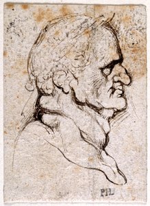 Galba, az első tizenkét Caesar közül nyolc tíz rajzából, Giovanni da Cavino érmei után (toll és tinta papíron) alkotó: Peter Paul Rubens