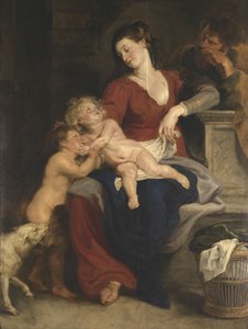 Szent család a kosárral alkotó: Peter Paul Rubens