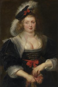 Helene Fourment, miközben kesztyűt húz alkotó: Peter Paul Rubens