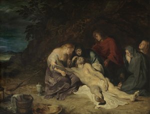 Siralom a halott Krisztus felett Szent Jánossal és a szent asszonyokkal alkotó: Peter Paul Rubens