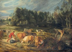 Tájkép tehéncsordával alkotó: Peter Paul Rubens