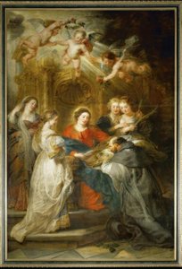 Maria megjelenik a hl. Ildefonso alkotó: Peter Paul Rubens