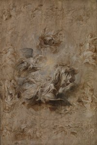 Több vázlat a bankettház mennyezetéhez alkotó: Peter Paul Rubens