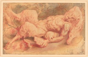Pan fekvő, esetleg c. 1610. alkotó: Peter Paul Rubens